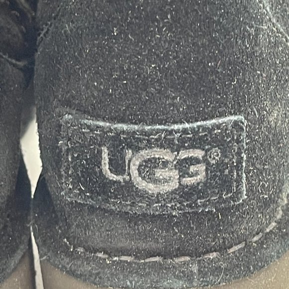 Ugg Gently preowned Women's Suede Black BOOTS SIZE 7 - Picture 4 of 8